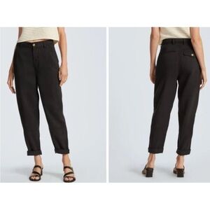 Everlane The Tencel Black Relaxed Chino Pants Size 2